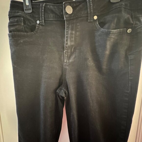 Seven7 Black Booty-Shaper Legging Jeans Size 16 Stretch Fit Mid-Rise 71% Cotton - Picture 7 of 8